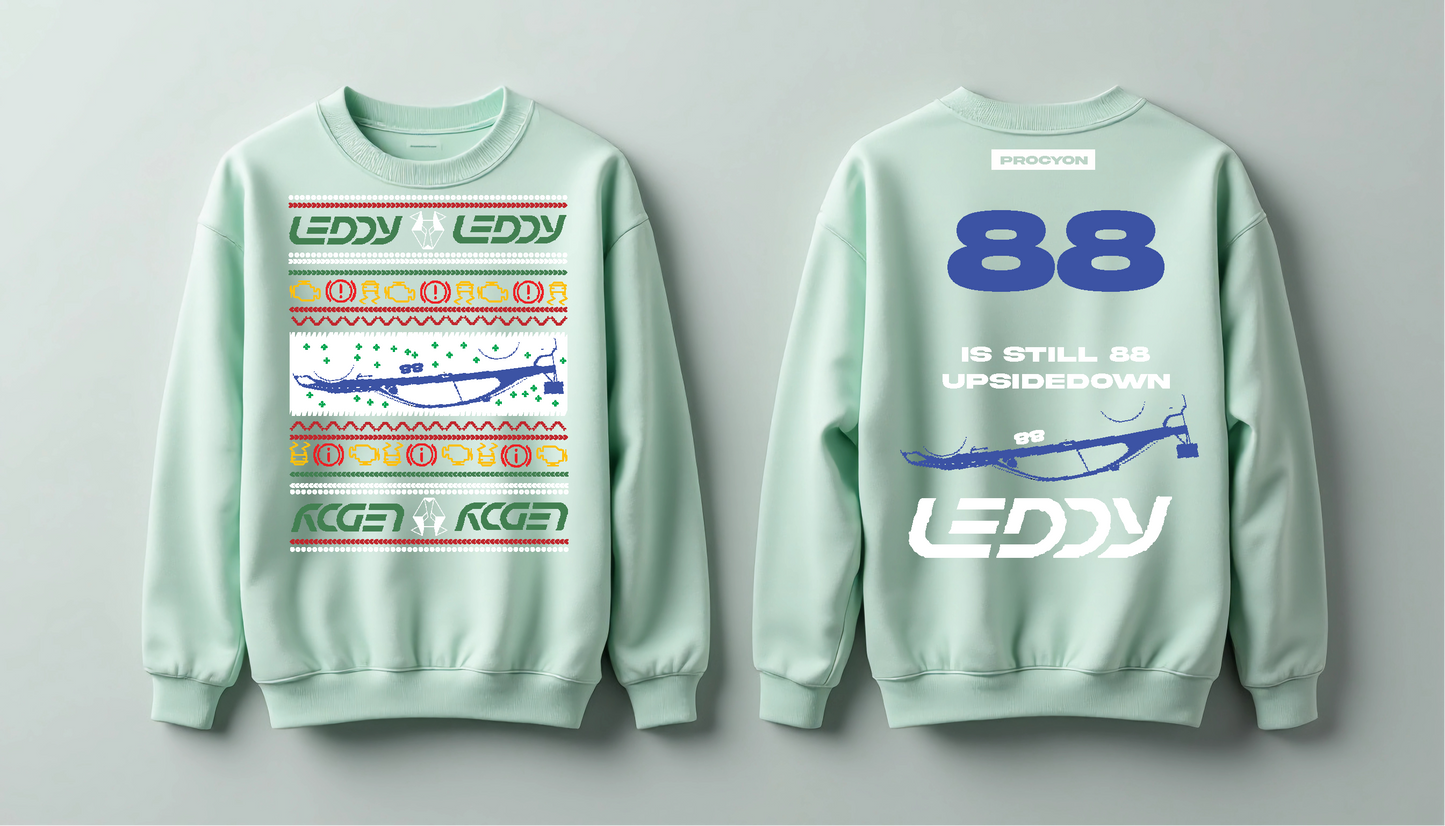 Procyon | Season 3, Article 01 - "88 is still 88 upside down" Leddy Motorsports Ugly Sweater